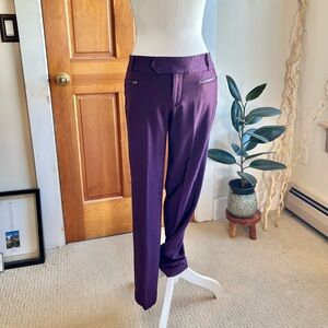 Calvin Klein Women's Eggplant Straight Leg Pants
